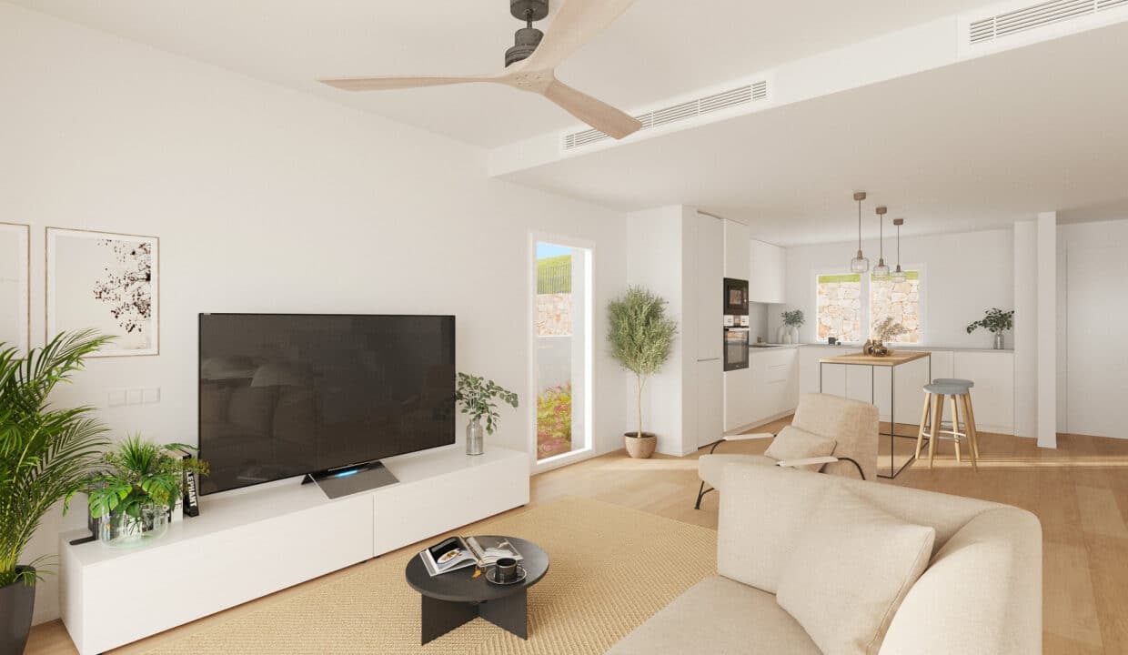 B2_Breeze-phase 3-Apartments Balcon Finestrat-salon-Salon-Kitche